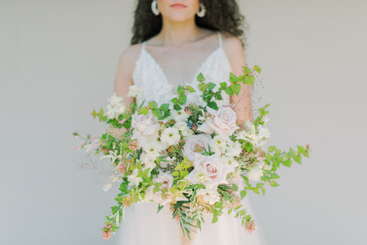 blush and cream bridal bouquet