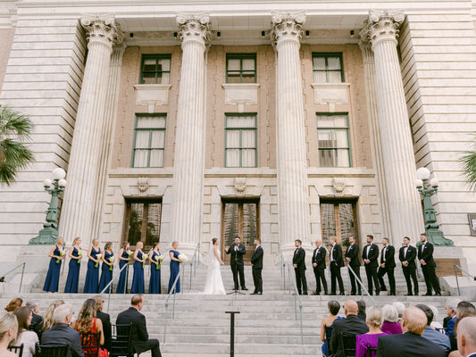 Classic white + blue wedding at Hotel Haya in Tampa, Florida