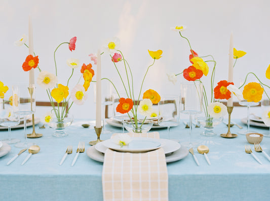 Spring Poppy Tablescape in Gainesville, Florida