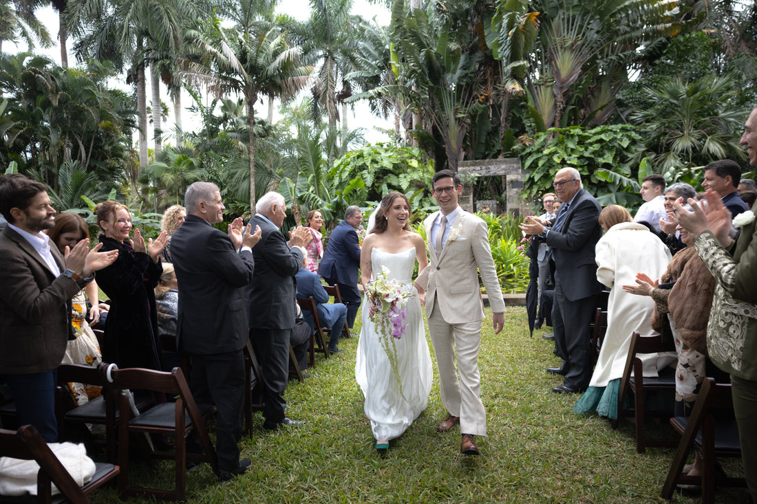 Modern Tropical Wedding at Fairchild Botanical Garden