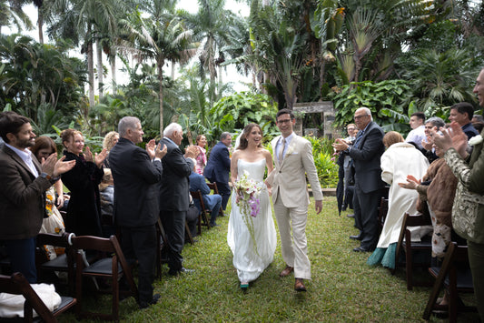 Modern Tropical Wedding at Fairchild Botanical Garden
